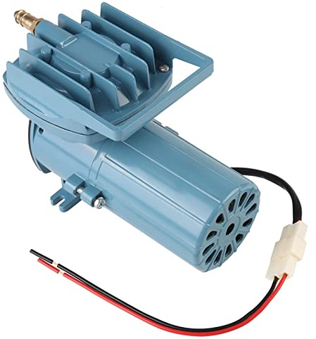 Aquarium Air Pump, DC 12V 35W Fish Aerator for Pond Aquaculture Oxygen Pump with Adjustable Knob Portable Fish Tank Pump for Hydroponics, Fish Farm, 8.6 x 4.3 x 5.5 Inch