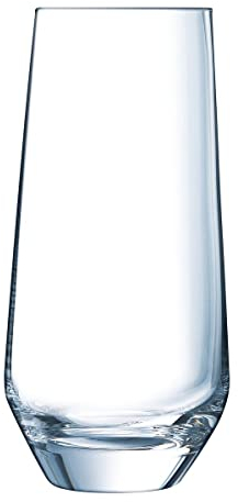 Cristal D'Arques Paris Collection Ultime – 6 vasos altos de 45 cl de cristal – Brillo, transparencia y alta resistencia – Fabricados en Francia – Embalaje reforzado, adecuado para la venta online