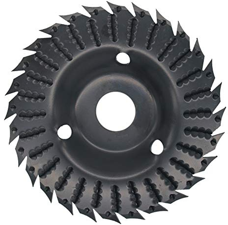 Disco per Intaglio del Legno, 1 Pezzo Dischi Lamellari 28 Denti 4 1/2 per Smerigliatrice Angolare Accessori per Smerigliatrice Angolare con Mola per Legno 28 Denti per