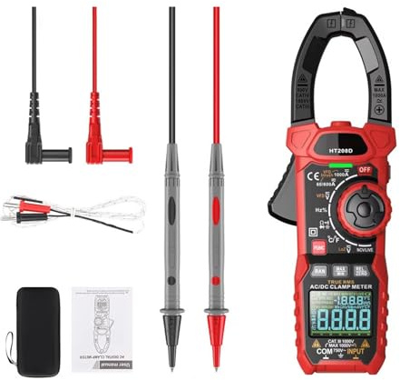 PEPWE HT208D Advanced Inrush Clamp Meter Digital Ammeter With Multiple Modes For Accurate Current And Voltages Measurement