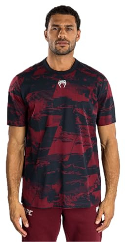 Venum UFC Zenith pour Homme Bleu Marine/Bordeaux/Argent Authentic Fight Week à Manches Courtes T-Shirt - L