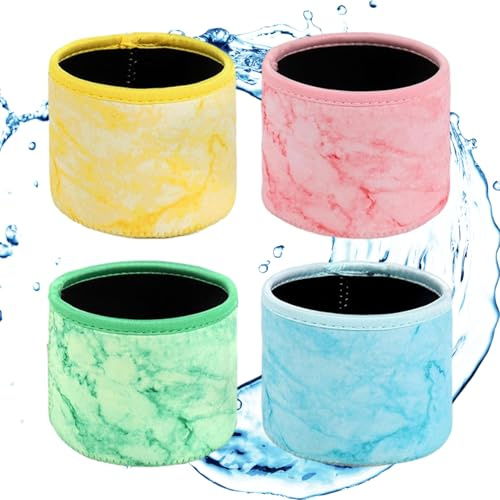 Lot de 4 boîtes à crème glacée en néoprène pour contrôle de la température, prise en main facile, prévention des déversements et plaisir quotidien des desserts