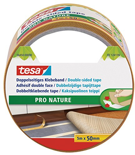 tesa ecologo Solvent Free Double-sided Tape for Carpet Laying - 5m x 50mm