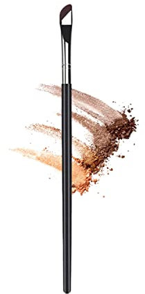 Ksvsonrvi Pennello per eyeliner a falce, 1 confezione da 1 eyeliner ultra sottile per trucco ad angolo piatto inclinato per strumento cosmetico di bellezza