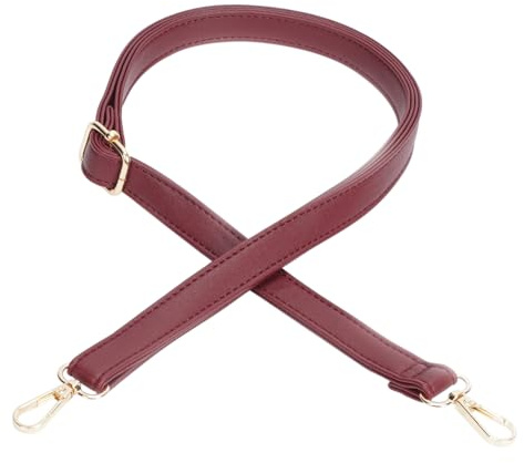 FLYAMAPIRIT Correa de hombro ajustable para bolsos, correa de poliuretano de 2 cm de ancho, accesorios de bricolaje para bolsos, bolsas de transporte y bandoleras, borgoña, 2cm Width