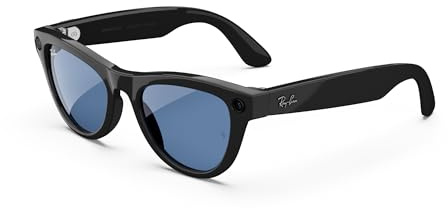 Meta Ray-Ban Smart-Brille, Wayfarer, Mattschwarz/polarisierter Gradient, Graphit, Regular
