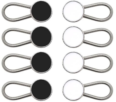 8 Stück Hosenknopf Verlängerung,Hosenbunderweiterung,Hosenerweiterung Schwangerschaft Knopfverlängerung für Hosen,Hosenbunderweiterung Schwangerschaft Hosenbundverlängerung Knopferweiterung Jeans