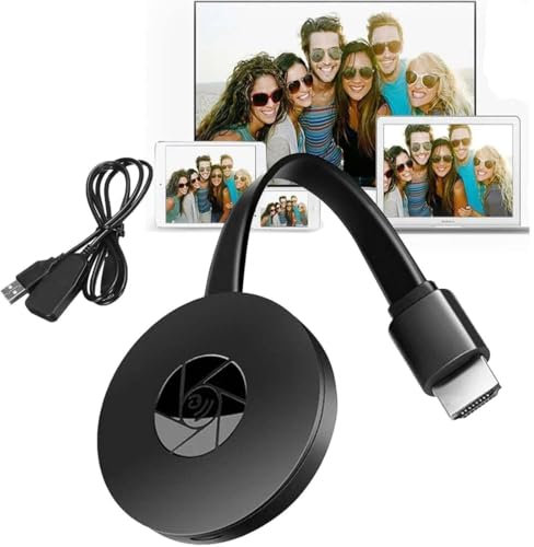 FiTspi 1080P Wireless HDMI Screen Mirroring Display Dongle Adapter, Streaming Media Video Audio Wireless Extender, WiFi Streaming Movies Live TV Receiver for Phone/PC/Tablet to TV Monitor Projector