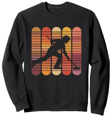 Bandera Americana Curling Camiseta Rizador Piedra Deslizante Sudadera