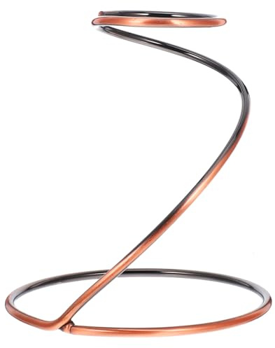 LALADEFIEE Supporto per Filtro Caffè in Metallo Bronzo Antico Grande, Porta Tazze Filtro per Caffè da Banco, Base Stabile per Preparazione Manuale in Cucina