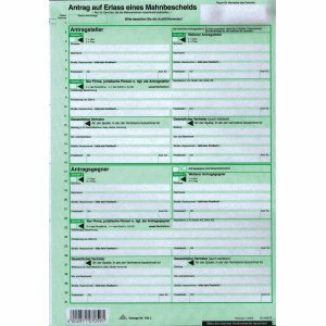 RNK Vordruck Mahnbescheid EDV neutral VE=10 Stück