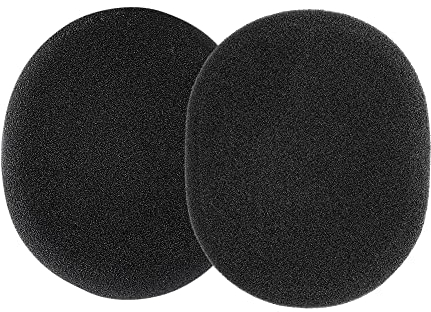 kwmobile Almohadillas Compatible con Logitech H800 - Set de Almohadillas de Espuma para Cascos en Negro