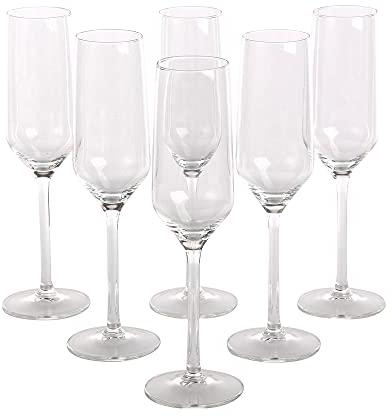 Altom Design Set di 6 Bicchieri da Spumante Bicchiere da Spumante Rubin 220 ml
