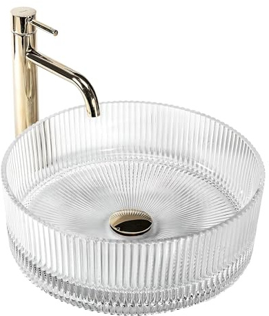 Lavabo Sobre Encimera Rea Ingrid 36 Transparent 36X36X12Cm