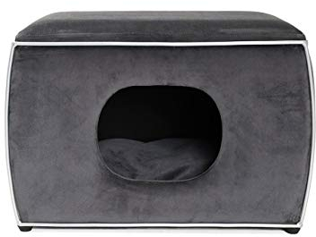 CanadianCat Company | Hundehöhle Nelson | Grau | Hundebett, Kuschelhöhle für Hunde