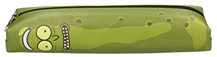 SD Toys Federmäppchen Pickle Rick Y Morty - Stiftebox, Tasche, Cartoon-Muster, Grün, Unisex, 4.9 x 9.3 x 26.4 cm, 2.5 g, Reißverschluss