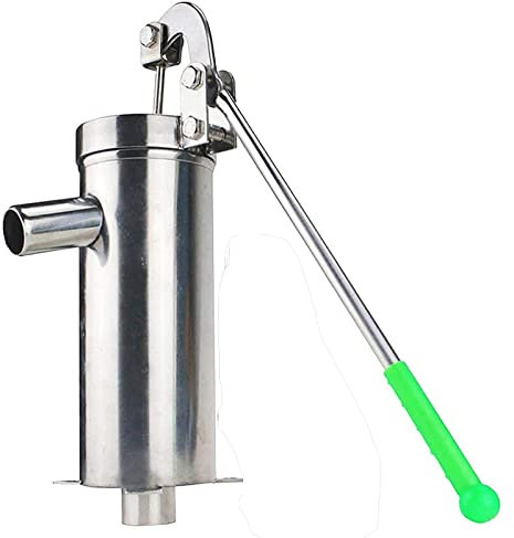 Bomba De Pozo De Presión Manual,No Se Desborda Mejora El Aro De Espesamiento Jardín Al Aire Libre Agrícola Gran Desplazamiento Cabeza De La Bomba Bomba Agua De Pozo Prensa(Size:Pump+6 leather bowls