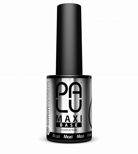 PALU – Base híbrida para uñas – Transparente – Nail Art – Espesa, sin ácido, autonivelante, pincel redondeado – Fácil de aplicar y extender – Alta adherencia, refuerzo y extensión – 11 g