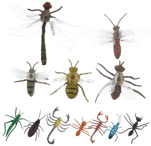 BESTonZON 12 Pièces Modèle Insecte Modèle Animalier Réaliste Jouet Trucs De Fête Chiffres Réalistes des Modèles Provisions