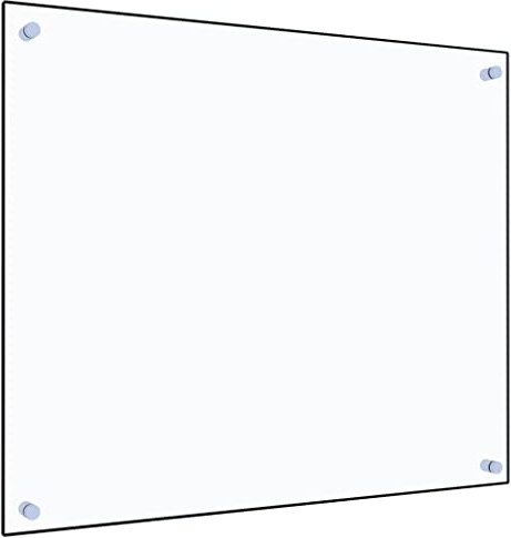 Myheimly Küchenrückwand Spritzschutz Fliesenspiegel Glasplatte Rückwand Herdspritzschutz Wandschutz Herd Küche Hartglas Transparent,70 x 60 cm