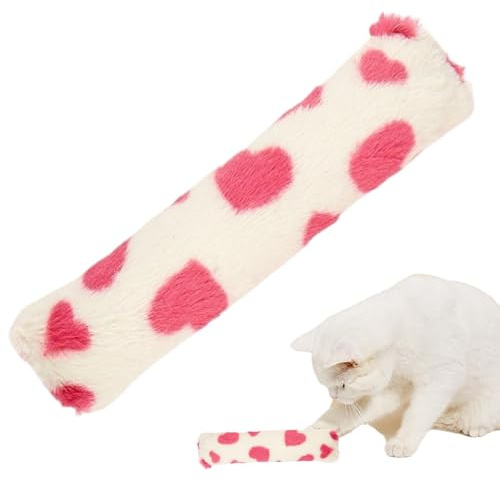 Kattkudde plyschkudde, kattleksakskudde - katt Cuddle Lade leksaker i kärleksstil, stimulerande set, kattunge anrikning set, hjälpkudde med skallpapper för husdjur för