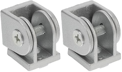 GARVALON 2 pièces Connecteur Pivotant Alliage de Zinc pour Profilé Aluminium Articulation Flexible et Légère Installation Facile pour Usage Professionnel et Personnel