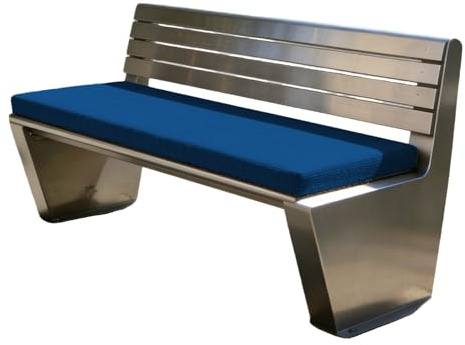 GUOLIXIA Cojín para Banco 42 x 90 cm Suave, Lavable Cojín para Banco de Jardín Uso Interior y Exterior para Terraza Balcón Palet Comedor Columpios, Azul