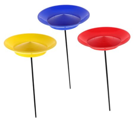 Garneck da Giocoleria con Bastone in Plastica Set di 3 Piatti e Giochi di Abilità per Performance da per Adulti