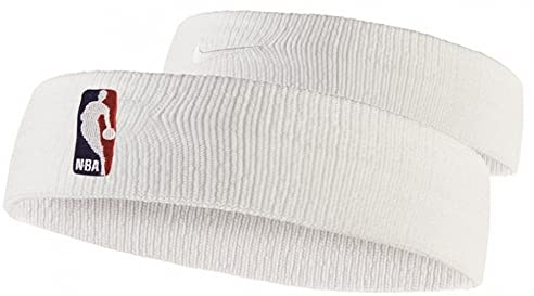 Nike Headband NBA NKN02100, Unisex Headband, White Taille Unique