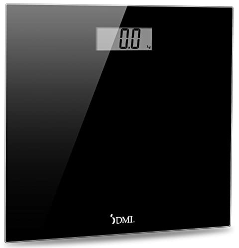 DMI Digital Talking Bathroom Scale, Sleek Tempered Glass, Clinically Accurate Measurements, Large LCD Screen, 440 lb. Weight Capacity