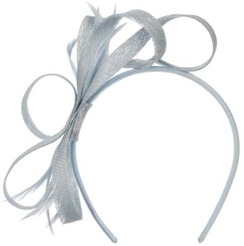Seeberger Alicia Fascinator Haarschmuck Kopfschmuck Anlasshut Damen - Winter Herbst Sommer Frühjahr Frühling-Sommer Herbst-Winter - One Size hellblau