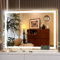 Hasipu Vanity Mirror with Lights, 70 x 50cm LED Makeup Mirror, Lighted Make up Mirrors with Dimmable 3 Modes, Touch Screen Control Vanity Mirrors Square White