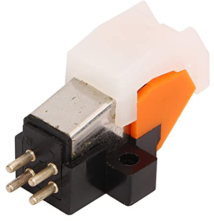Xiuganpo Cartucho de Tocadiscos DJ de Alta Fidelidad de Plástico Metálico, Cartucho Magnético de Fono, Universal para Montaje en Marco de Fono, Ideal para Audiófilos