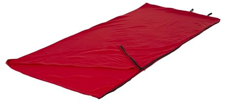 StanSport Fleece Sleeping Bag Gigoteuse Mixte, Rouge, 75” x 32”