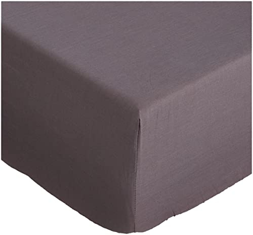 TODAY 201113 Lenzuolo con angoli, in cotone, 140x190 cm, Grigio (Canon de Fusil)