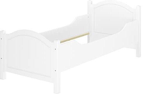 Erst-Holz®Seniorenbett extra hoch waschweiß 90x200 Massivholz 60.40-09 W oR