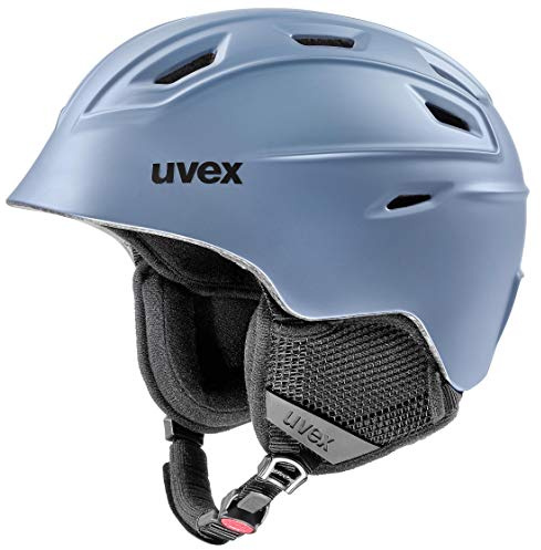 uvex Fierce - Leichter Skihelm für Damen und Herren - individuelle Größenanpassung - wechselbare Innenausstattung - Strato met matt - 51-55 cm