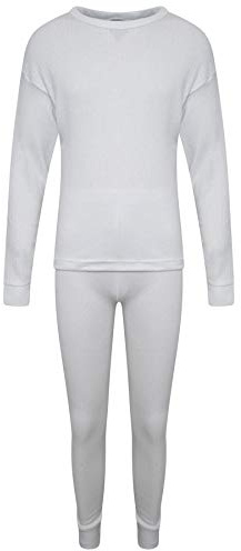 KidCollection Set di biancheria intima termica per bambini, a maniche lunghe e pantaloni abbinati, set di biancheria intima calda, unisex, per ragazzi e ragazze, dai 2 ai 13 anni, Multi, 9-11 Anni