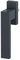 Fenstergriff Rasterolive Fensterolive Metall 45° Rasterung exklusives Design verschiedene Farben (Anthrazit - RAL 7016)
