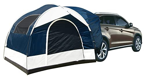 Elikoya Universal SUV familjecampingtält – upp till 6 personers sovkapacitet, universell passform, blå, gery, lämplig camping resor familj utomhusaktiviteter