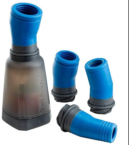 Dust Right FlexiPort Dust Canister w/ 4 Flexible Couplers - Dust Air Filtration up to 10 Microns - Easy to Clean Polymer Dust Separator - Dust Collectors for Woodworking with Replaceable Paper