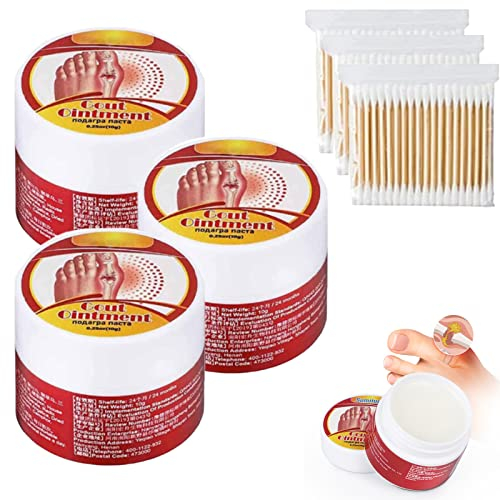 Yagerod Urigone Heilsalbe Für Gicht, Creme Zur Linderung Von Ballenschmerzen, Creme Zur Linderung Von Ballensteifigkeit Und Zur Linderung Von Gichtschmerzen (3Stück, 10g)