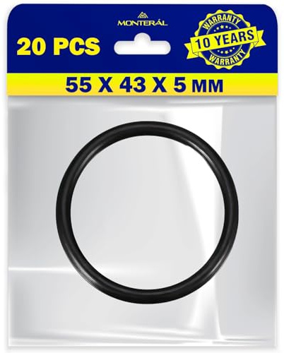 20 Stück O Ring 55 x 43,4 x 5,2 mm Dichtungsringe Set mit Garantie 10 Jahre - Monteral