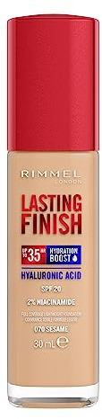 Rimmel London, Lasting Finish, Base de maquillaje, 070 - Sesame, 30ml