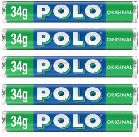 Original Mint Tubes, 5 x 34g Rolls Multipack - Perfect Peppermint Mints Sweets for Your Fresh and Minty Breath