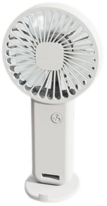 Xinhuju Wiederaufladbarer Handventilator, 3 Geschwindigkeitsmodi, leiser Handventilator, klein, wiederaufladbar, für Outdoor, Picknick, Camping, Reisen