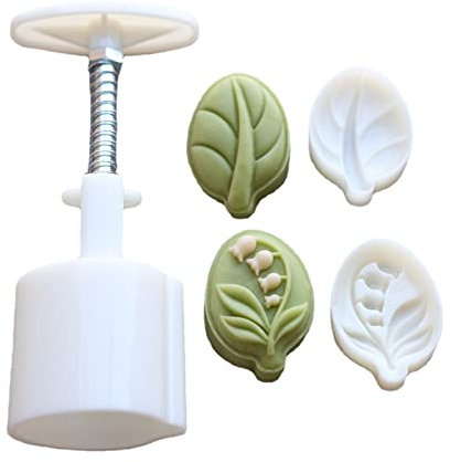 Keksstempel, Blattform, Handdruck, Mondkuchenform, Gebäckwerkzeug für Mittelherbst-Festivals