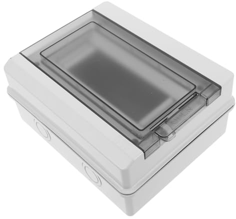 Operitacx Outdoor Electrical Distribution Box Weatherproof Breaker Enclosure for Power Supply Compact Design UV Temperature Resistant for Gardens and Construction Sites