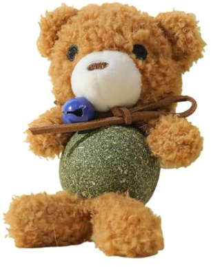 Genérico Juguetes De Hierba Gatera para Gatos De Interior,Bolas De Lamer con Catnip De Peluche para Gatos - Lindo De Estimulación Sensorial para Gatitos -