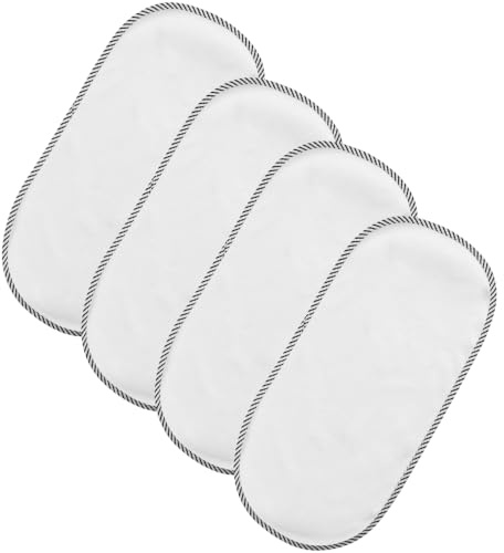 4 Piezas Forros Impermeables para Cambiador, Unidades de cambiadores portátiles de algodón Puro Impermeable Cambiador Reutilizable Cambiador de pañales (60 x 30 cm)